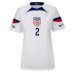 Camisa de time de futebol Estados Unidos Sergino Dest #2 Replicas 1º Equipamento Feminina Mundo 2022 Manga Curta